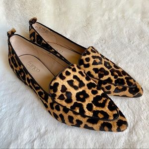 Franco Sarto Calf Hair Leopard Flat pointed toe